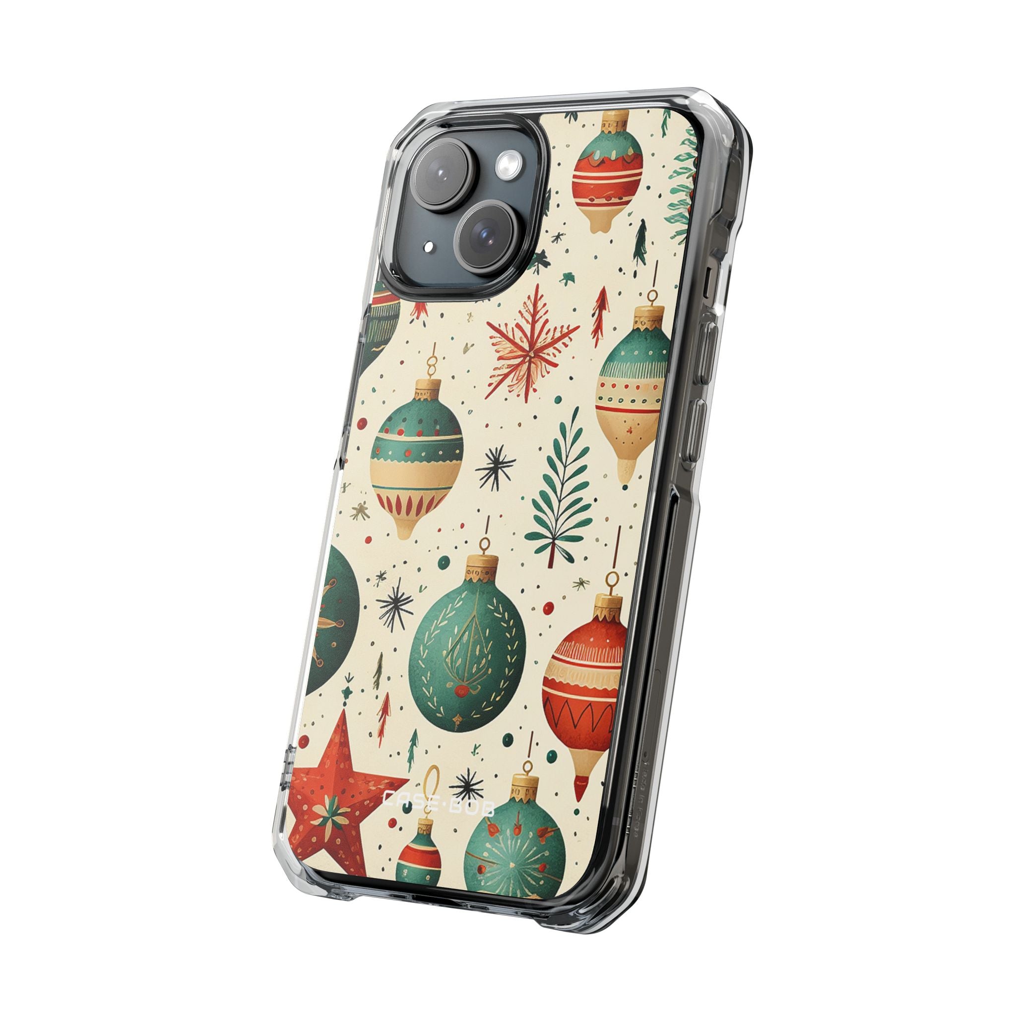Teal Ornaments iPhone 15 Case - Impact