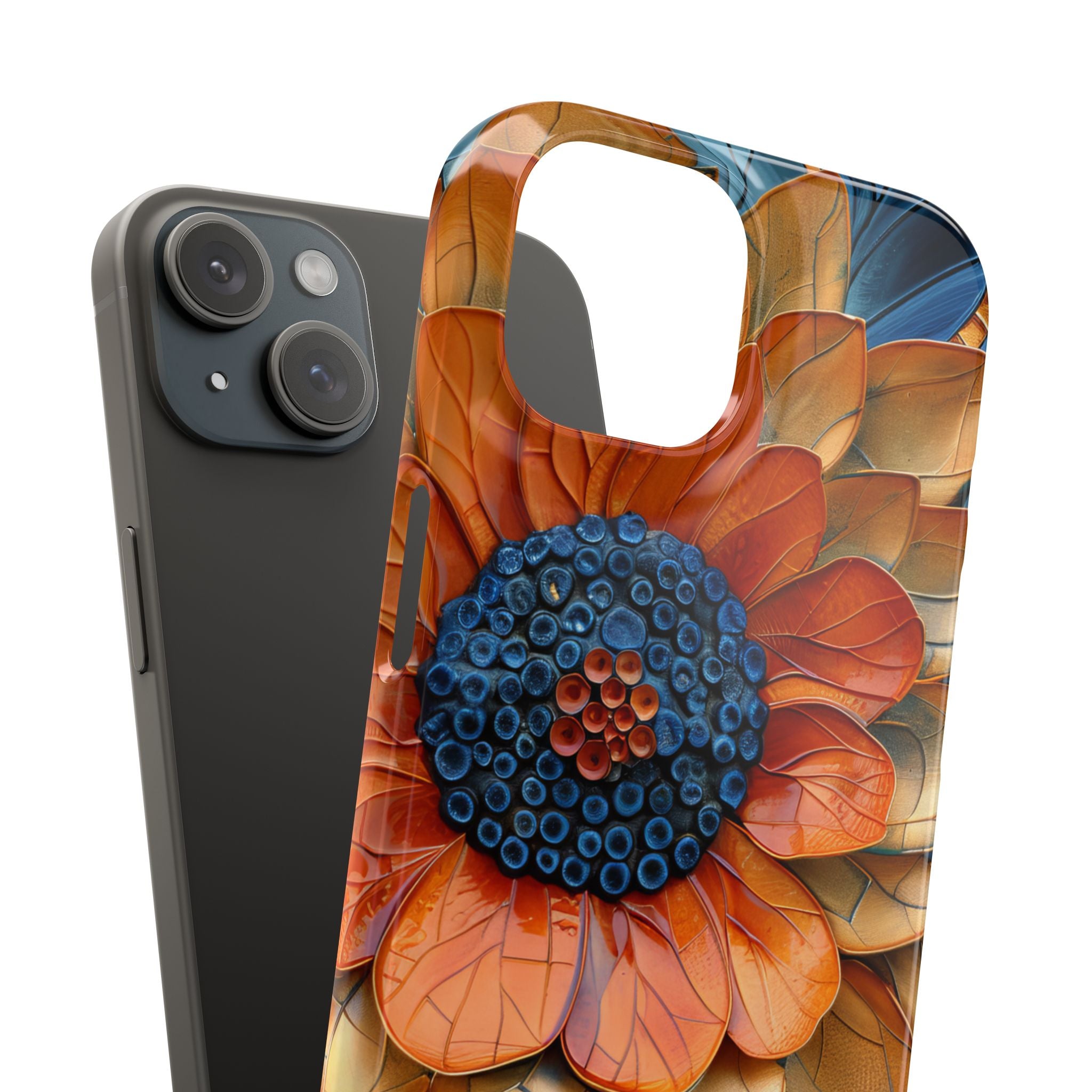 Mosaic Blossom Harmony iPhone 15 - Slim Phone Case