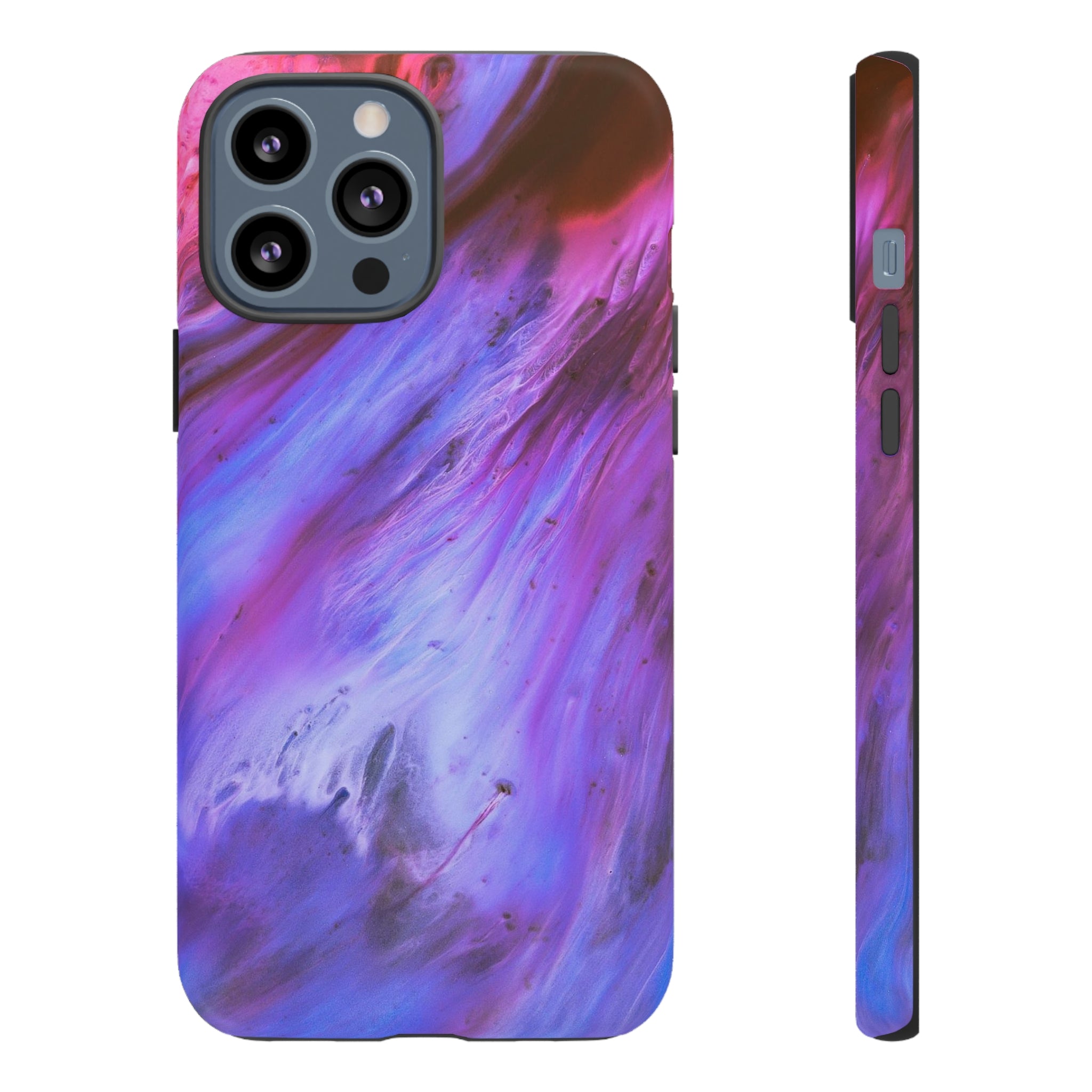 Purple Cosmos Ink Art iPhone Case (Protective) iPhone 13 Pro Max Matte Phone Case