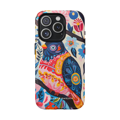 Whimsical Vintage Owl with Floral Charm iPhone 15  Tough+ Phone Case