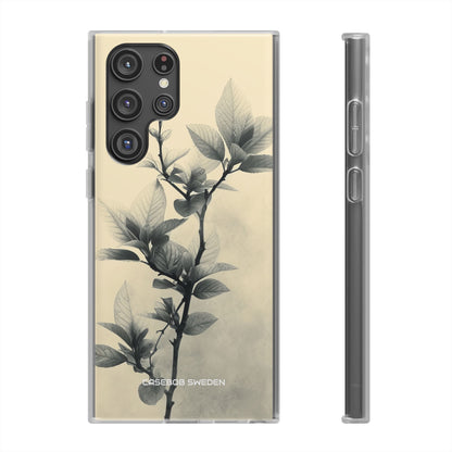 Beige Branch Art - Flexi Samsung S22 Phone Case