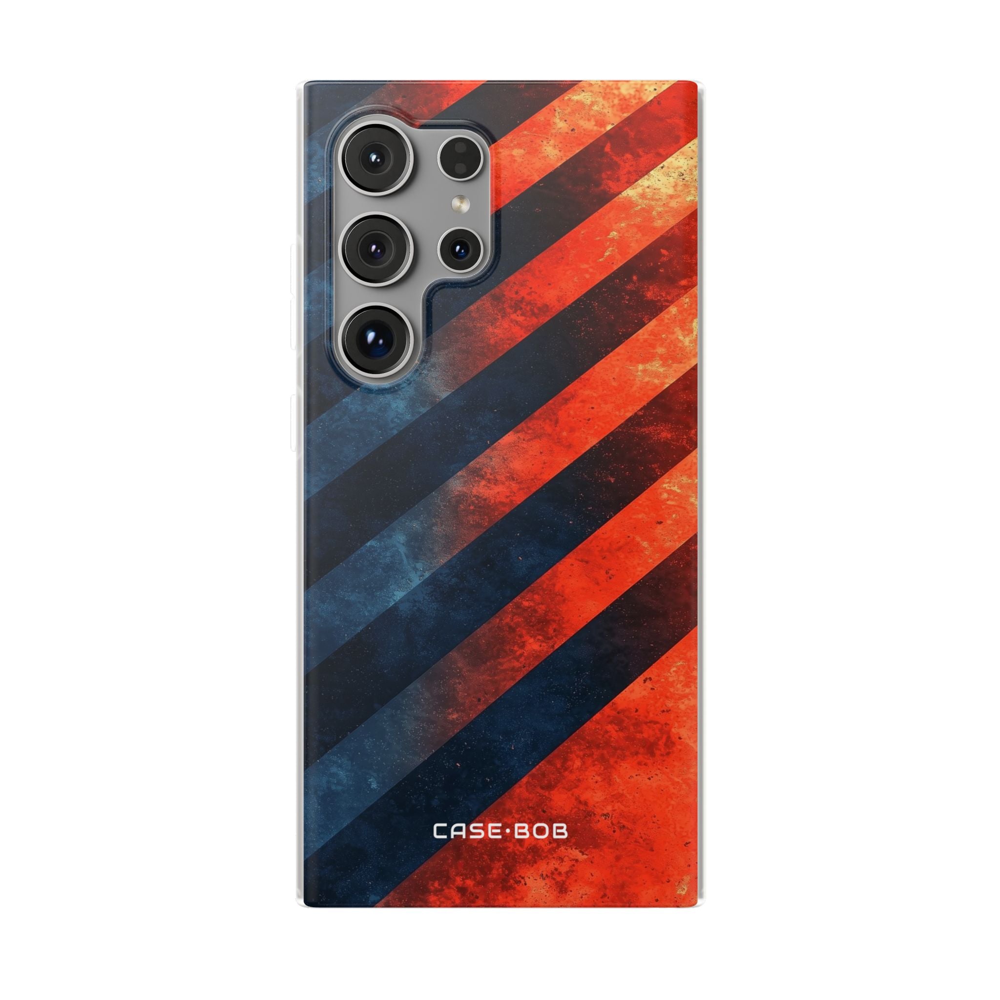 Diagonal Stripes Blaze Samsung S24 Ultra Case - Soft