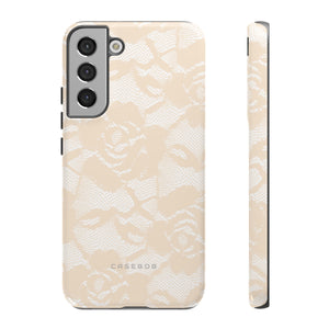 Ivory Lace Gothic Flower Phone Case - Protective - Protective Phone Case