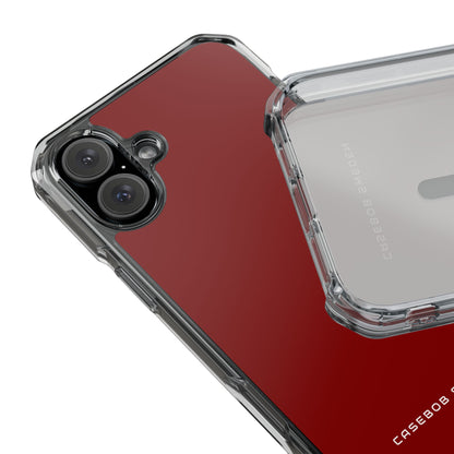 Maroon iPhone 16 - Clear Impact Phone Case