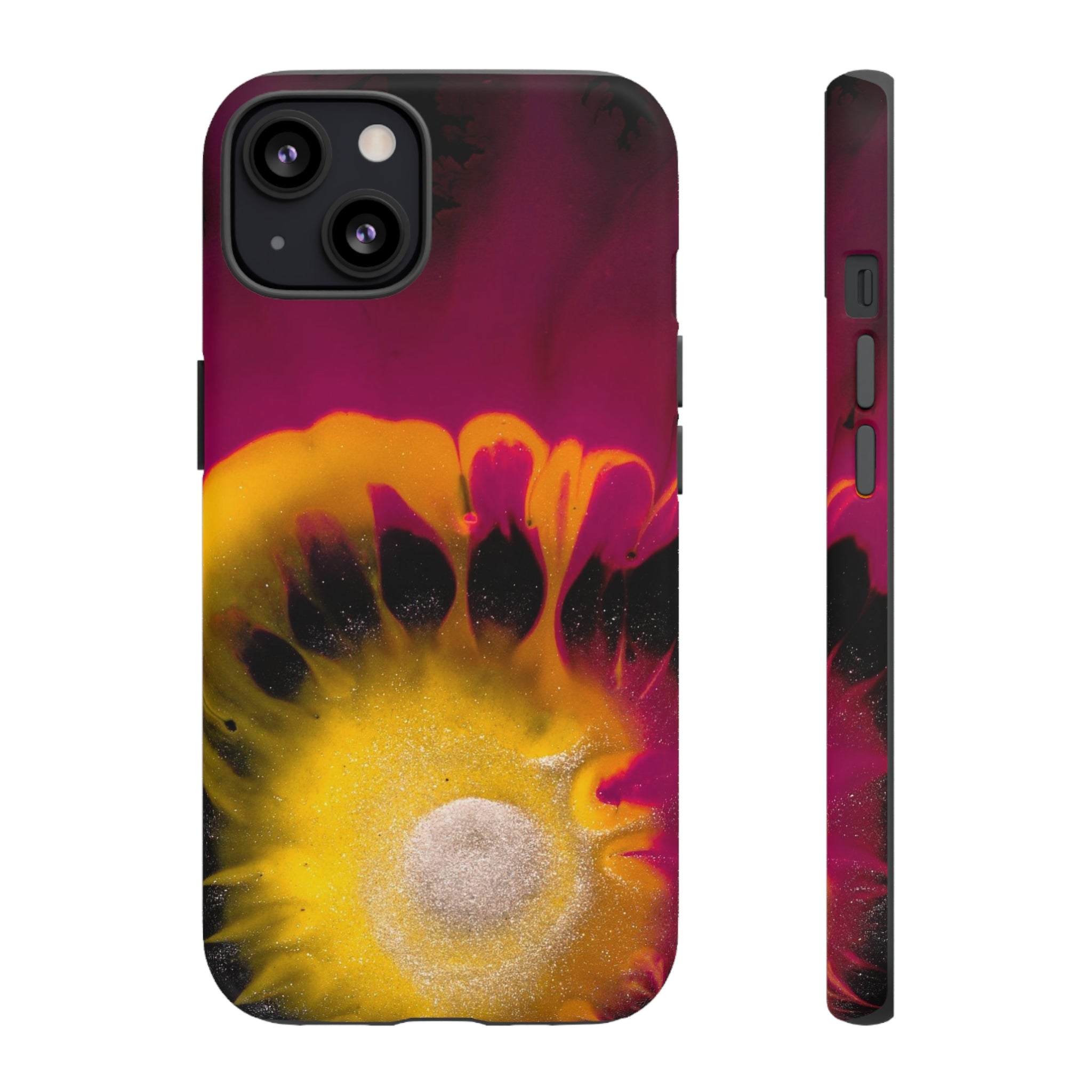 Deep Purple Ink Art iPhone Case (Protective) iPhone 13 Matte Phone Case