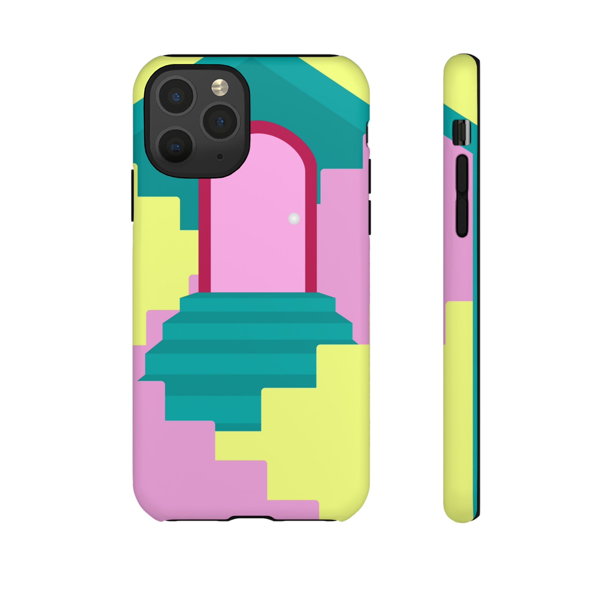 Vector Illustration of Stairs - Protective Phone Case