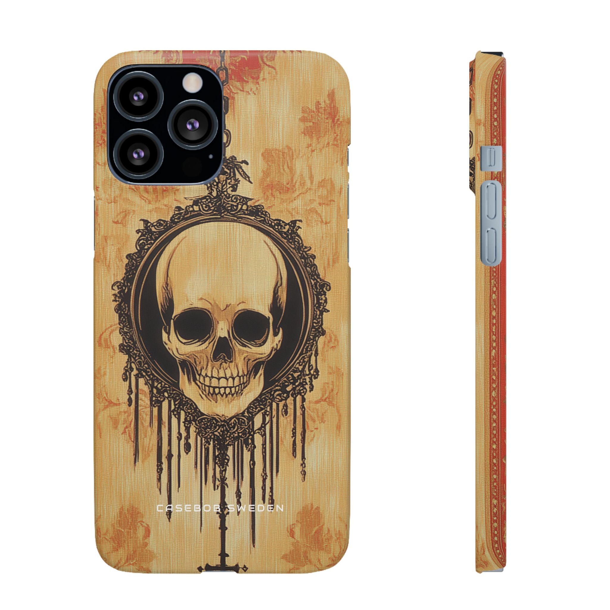 Gothic Skull Elegance iPhone 13 - Slim Phone Case