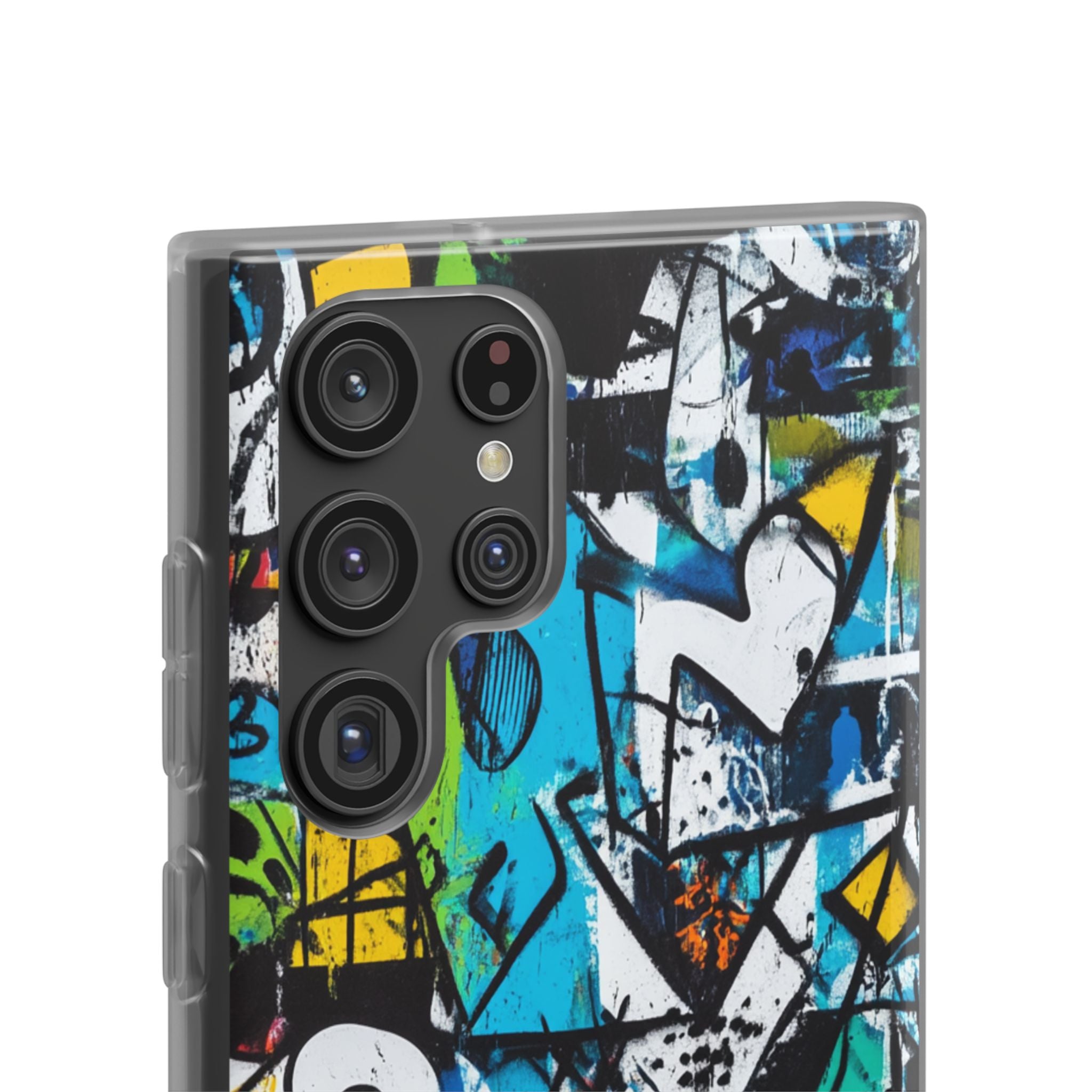 White Ripple Drift Samsung S22 Ultra Case - Soft