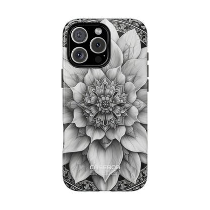 Cosmic Floral Mandala iPhone 16 - Tough