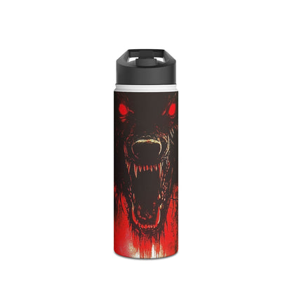 Wolf Moon Glare - Stainless Steel Water Bottle