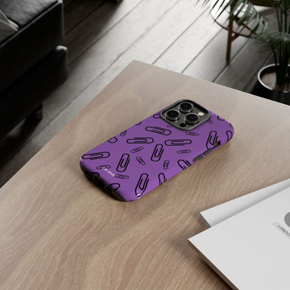 Paperclips Dance Playfully - iPhone Case