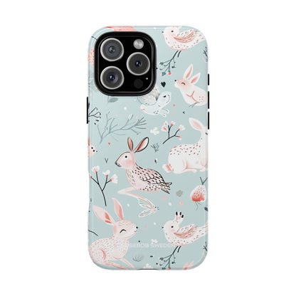 Whimsical Bunny Blossom - Tough iPhone 16 Phone Case