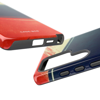 Blue Diagonal Motion Samsung S25 Ultra Case - Tough