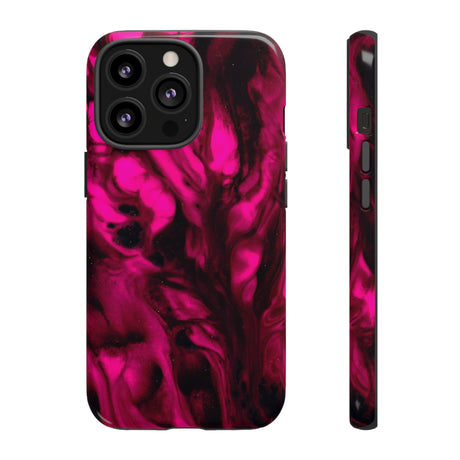 Bright Pink Ink Art iPhone Case (Protective) iPhone 13 Pro Glossy Phone Case