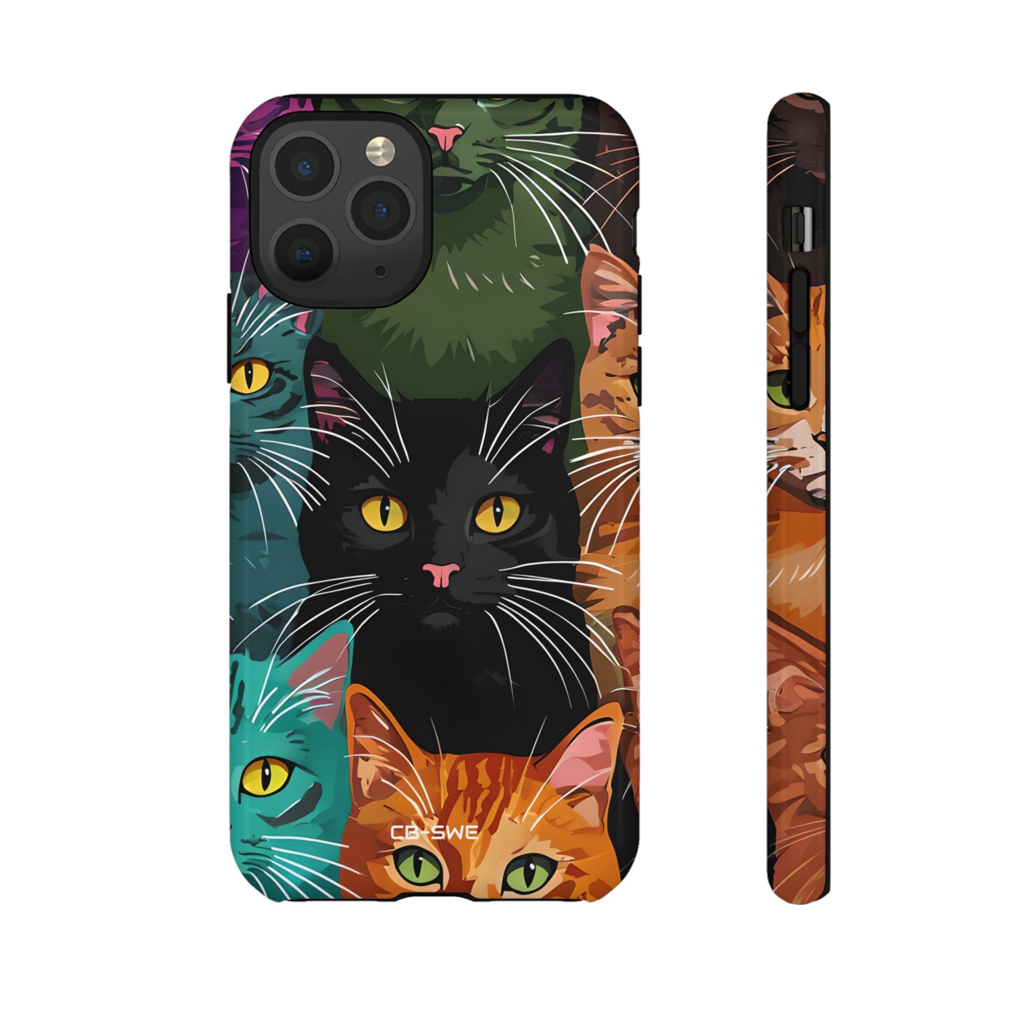 Colorful Cat Charisma - iPhone Case