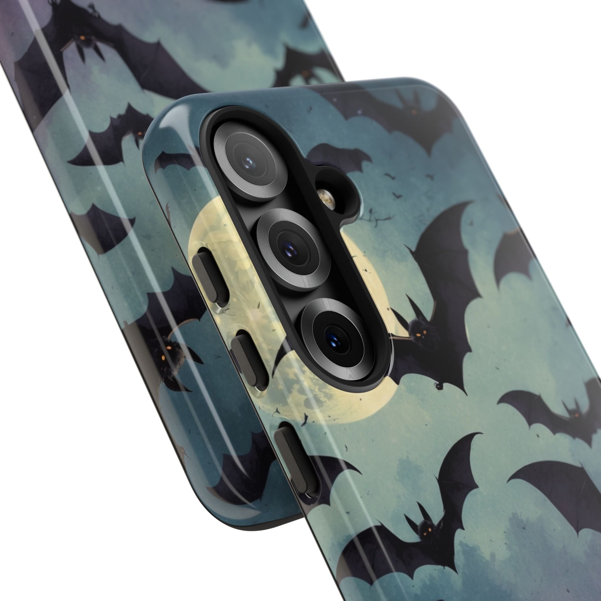 Glowing Bat Swarm Samsung S25 Case - Tough