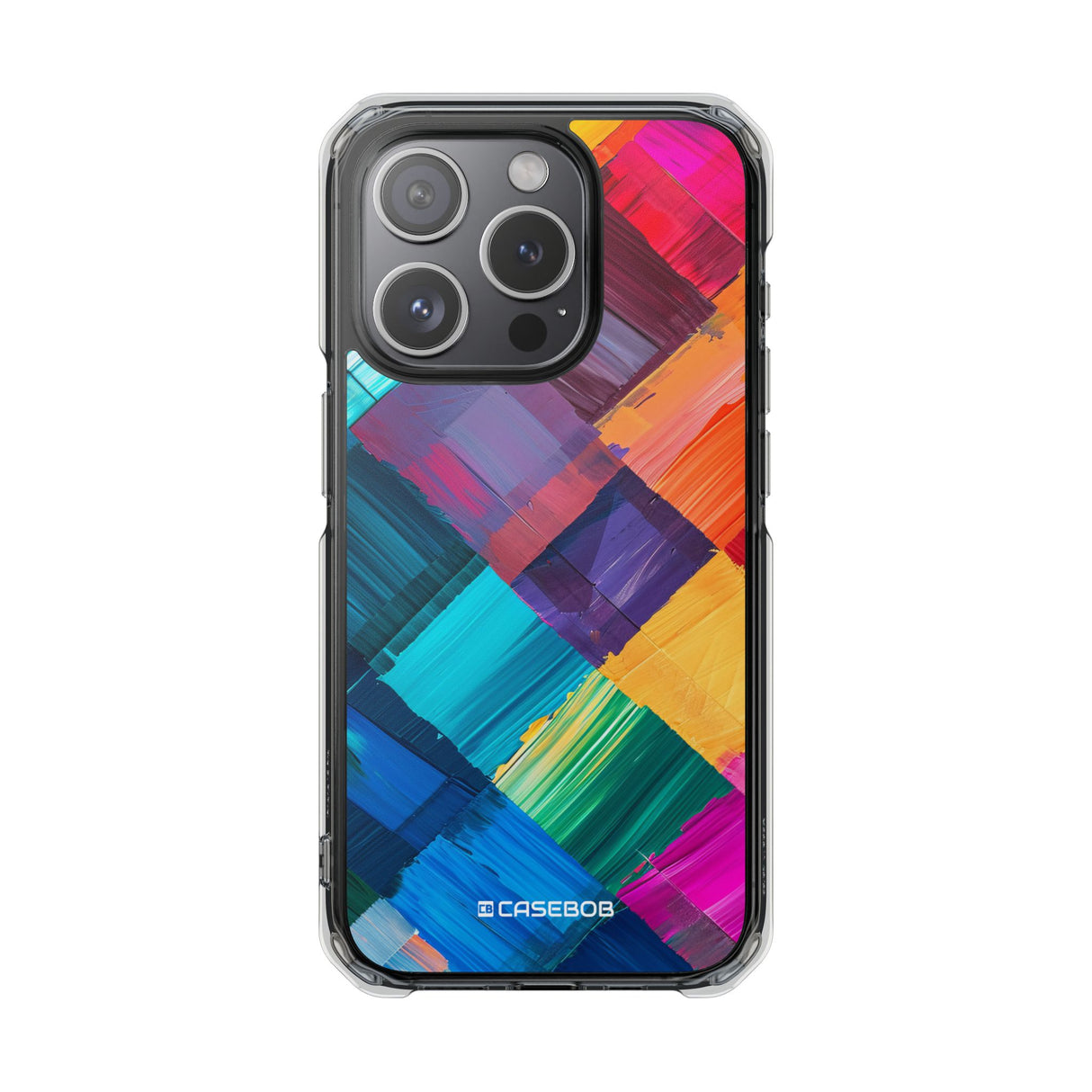 Pantone Spectrum Pattern | Phone Case for iPhone (Clear Impact Case - Magnetic)