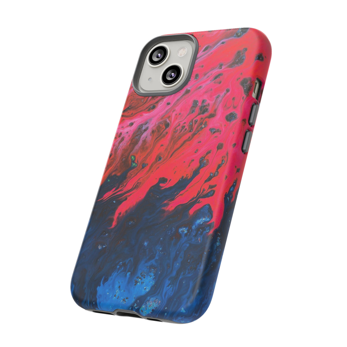 Bright Pink River Ink Art iPhone Case (Protective) Phone Case