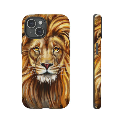 Lion head Digital Painting - Protective Phone Case