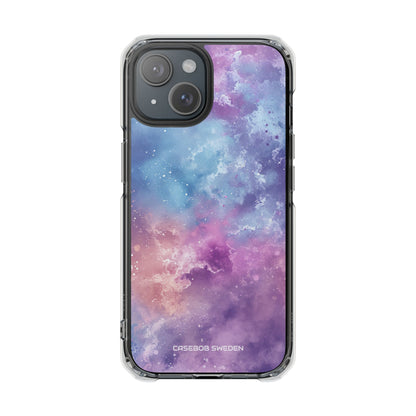 Cosmic Nebula Swirls - Clear Impact iPhone 15 Phone Case