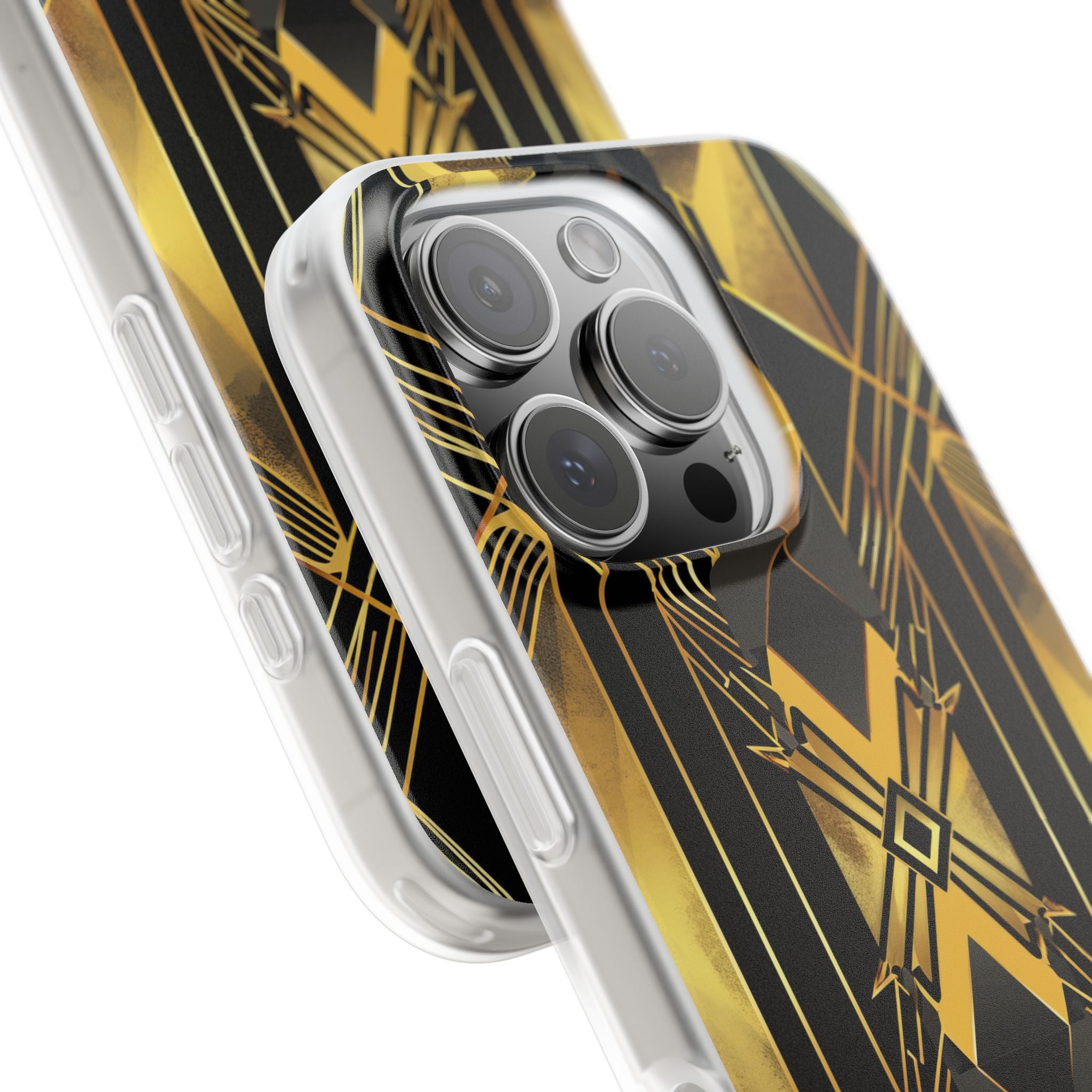 Golden Diamond Radiance iPhone 16 Pro Case - Soft