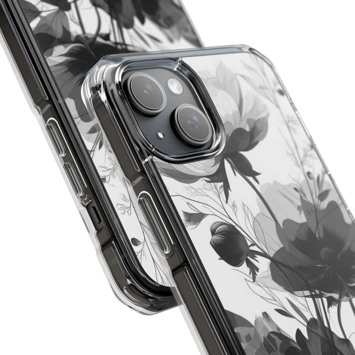 Botanical Elegance - Phone Case for iPhone (Clear Impact - Magnetic)