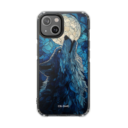 Wolf Howls Moonlight iPhone Case - Impact