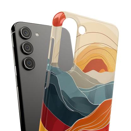 Harmonic Flow of Lines and Color Samsung S23 - Slim Phone Case