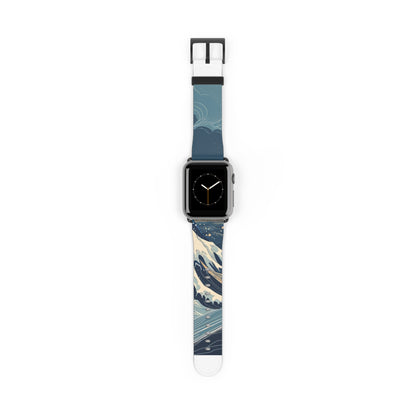 Cresting Navy Wave - Watch Band