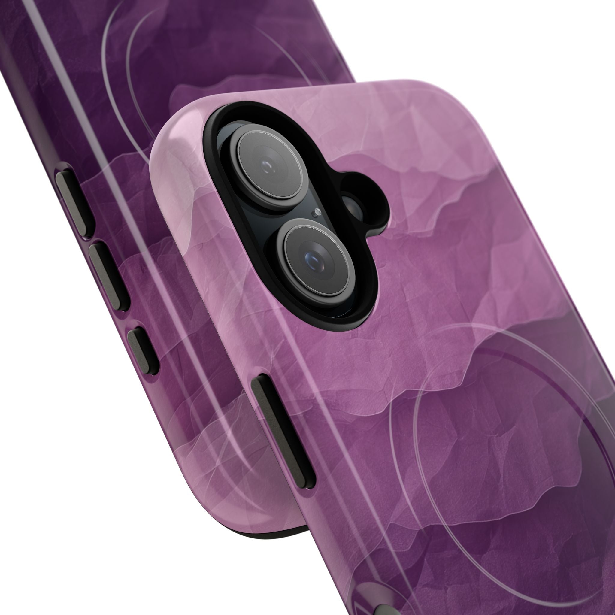 Purple Wave Layers iPhone 16 Case - Tough+