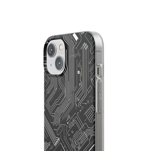 Cyber ​​Circuitry Art | Flexible Handyhülle für iPhone