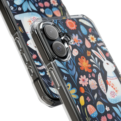 Bunnies Play Among Flowers iPhone Case - Impact
