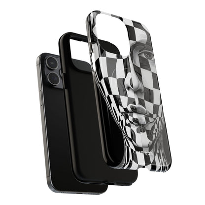 Checkered Face iPhone 15 Pro Max Case - Tough+