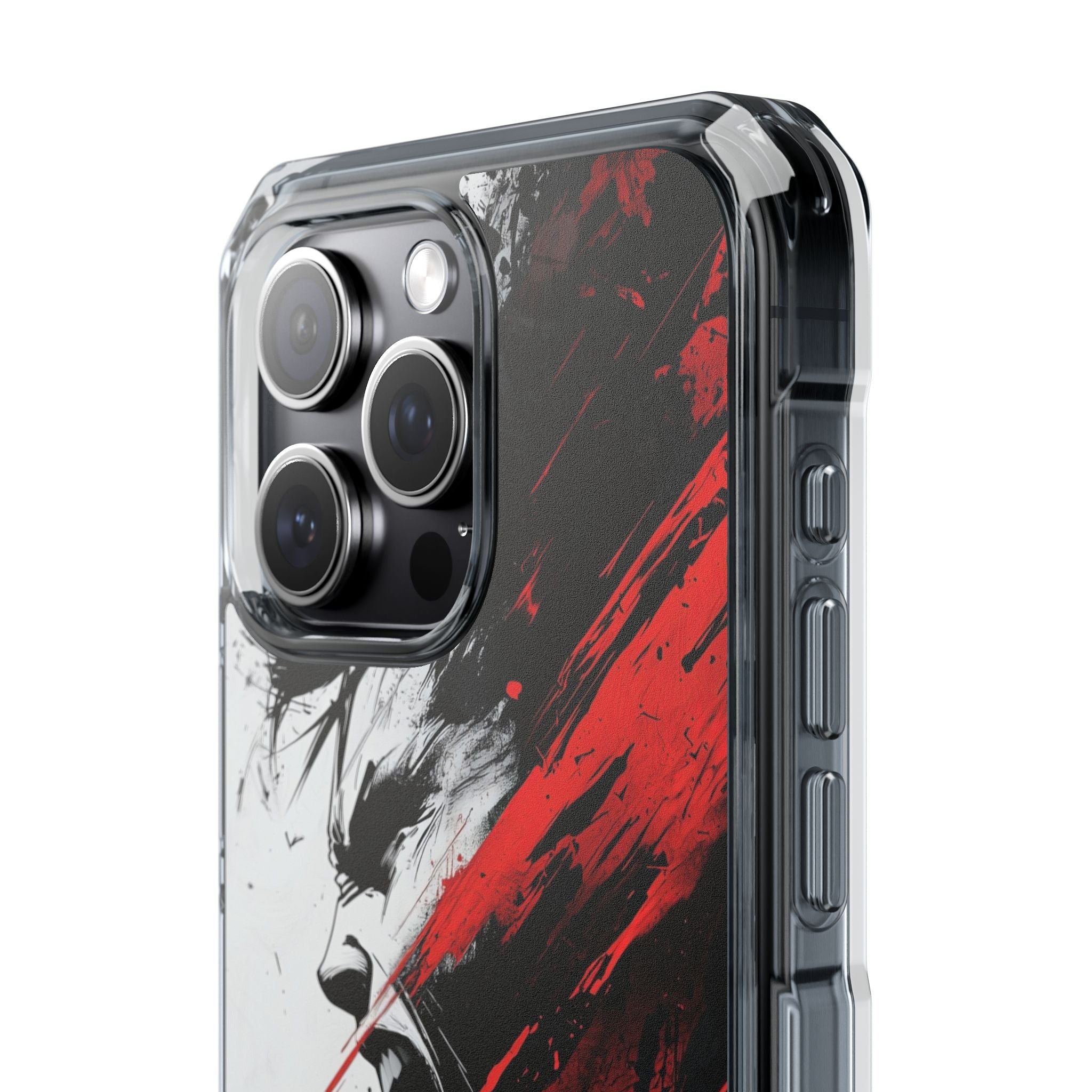 Red Energy Erupts iPhone Case - Impact