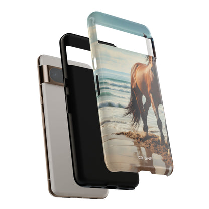 Horse Gallops Shoreline - Google Pixel Case