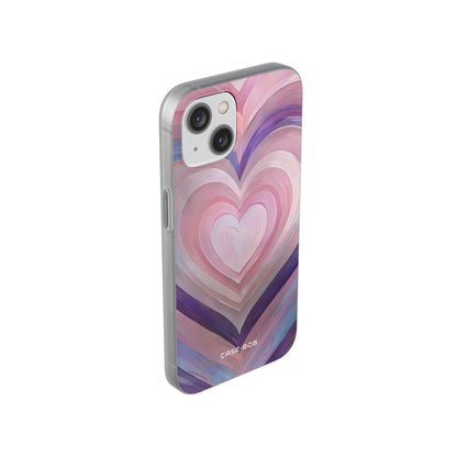 Radiant Heartbrush iPhone 14 Case - Soft