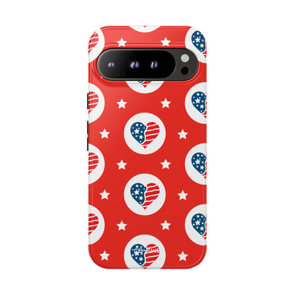 Hearts Celebrate Freedom - Google Pixel Case