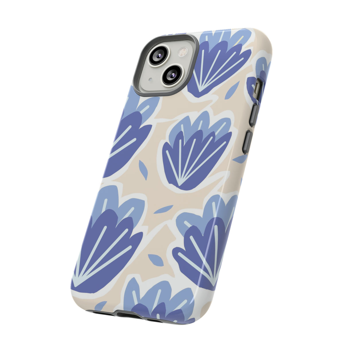 Light Blue Happy Flower - Protective Phone Case