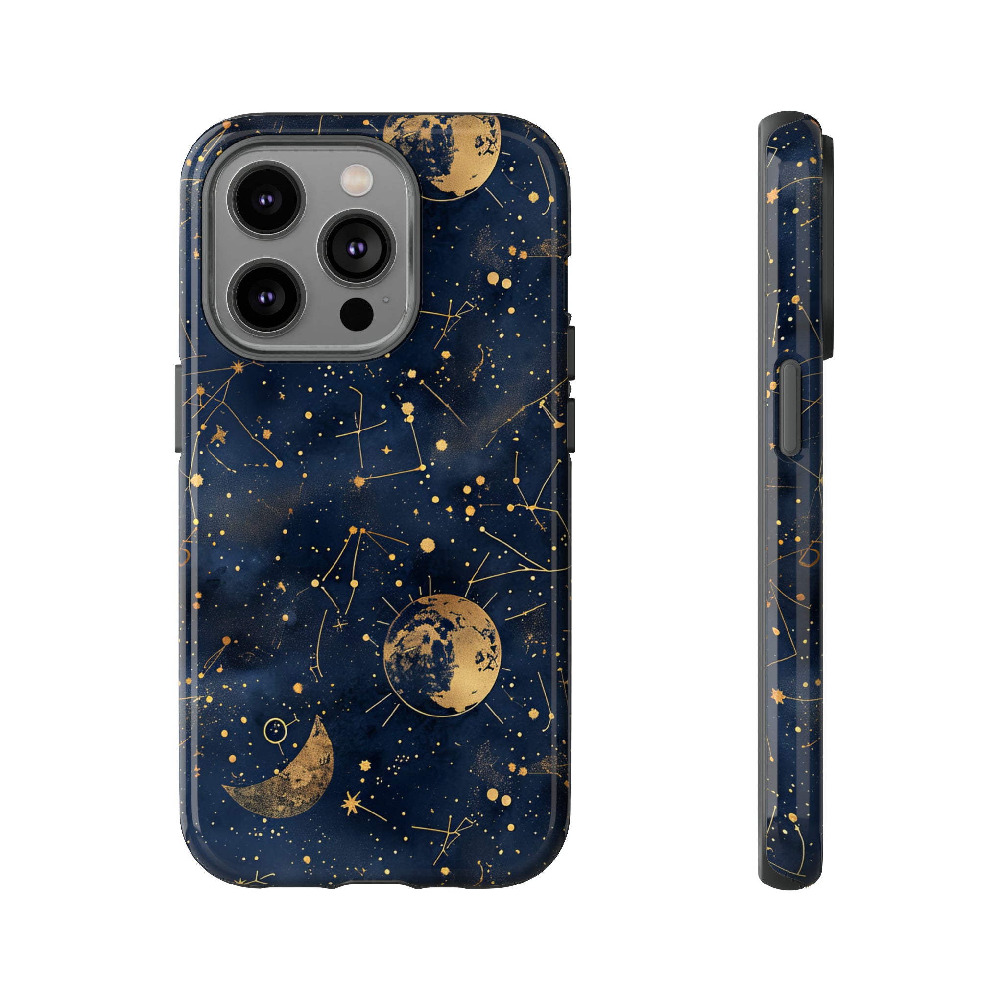 Celestial Zodiac Whispers - Protective Phone Case