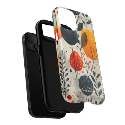 Vibrant Leaf Harmony iPhone 15 | Tough+ Phone Case