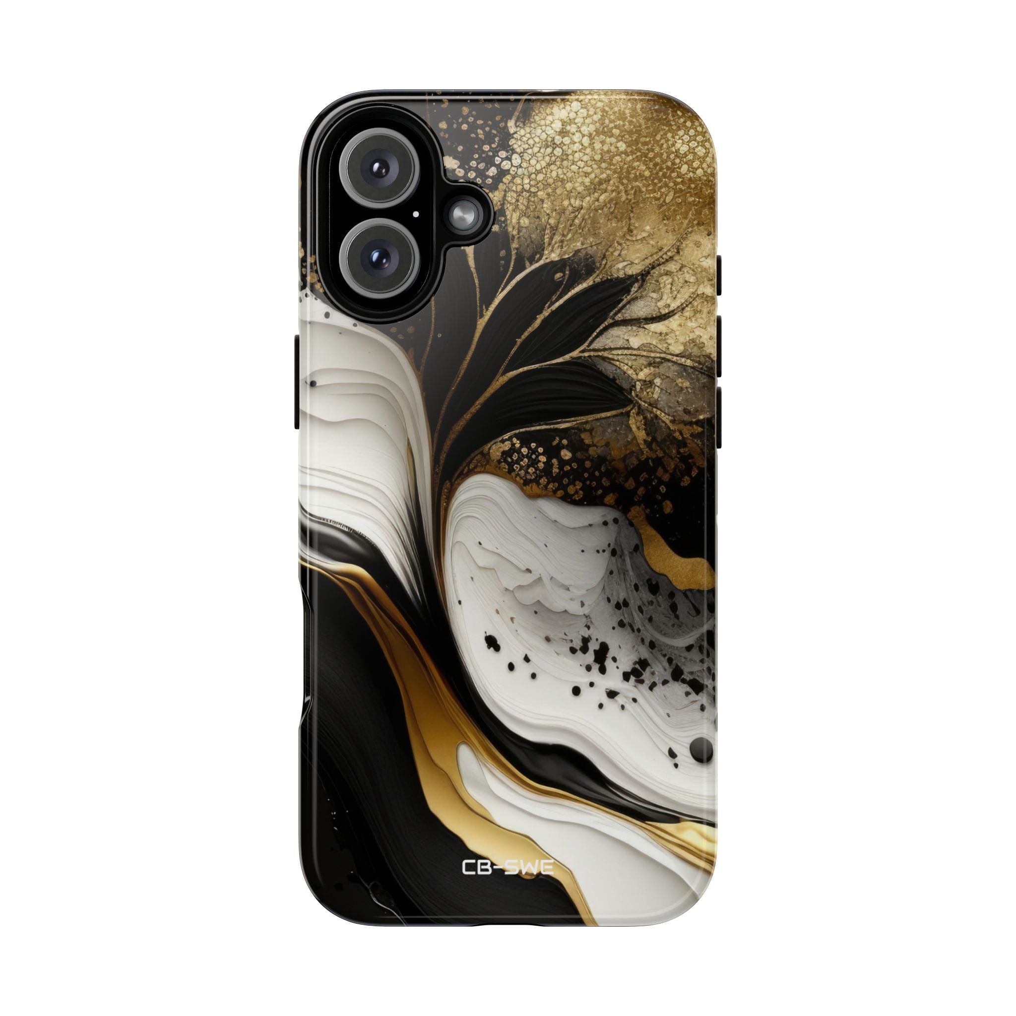 Gold Swirl Elegance - iPhone Case
