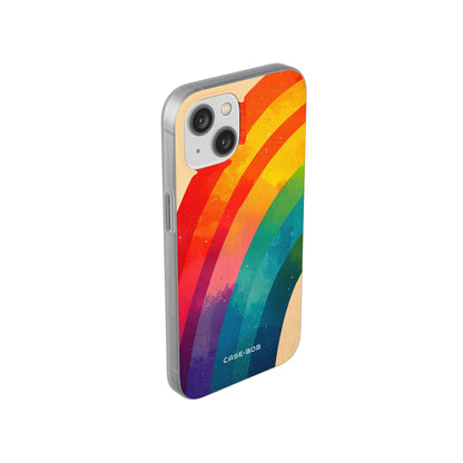 Textured Rainbow Arc iPhone 14 Case - Soft