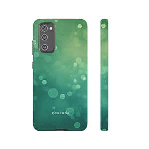 Green Dot Matrix - Protective Phone Case