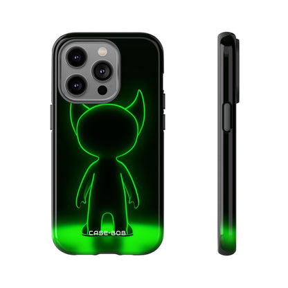 Neon Horned Glow iPhone 14 Pro Case - Tough