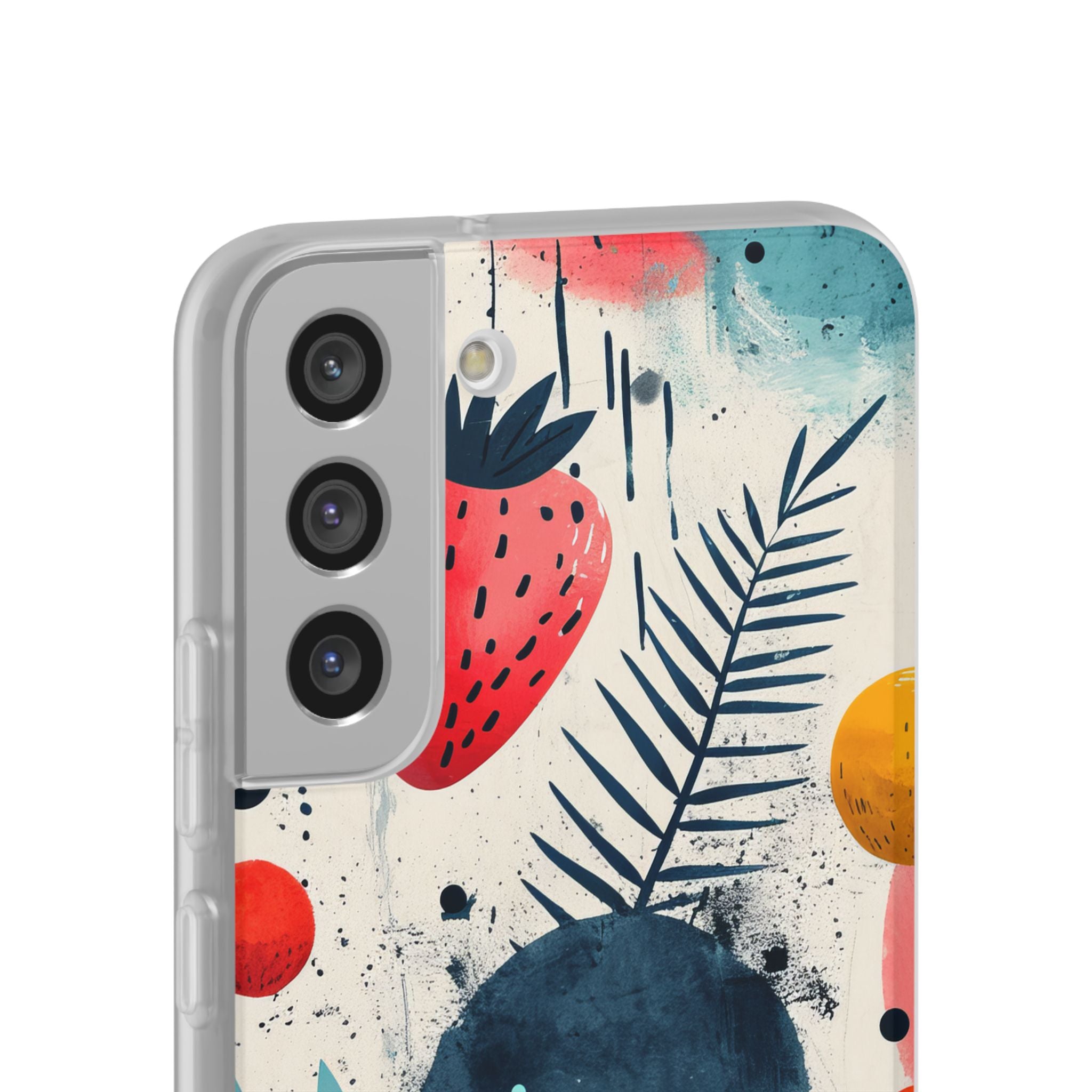 Vibrant Fruit Canvas - Flexi Samsung S22 Phone Case