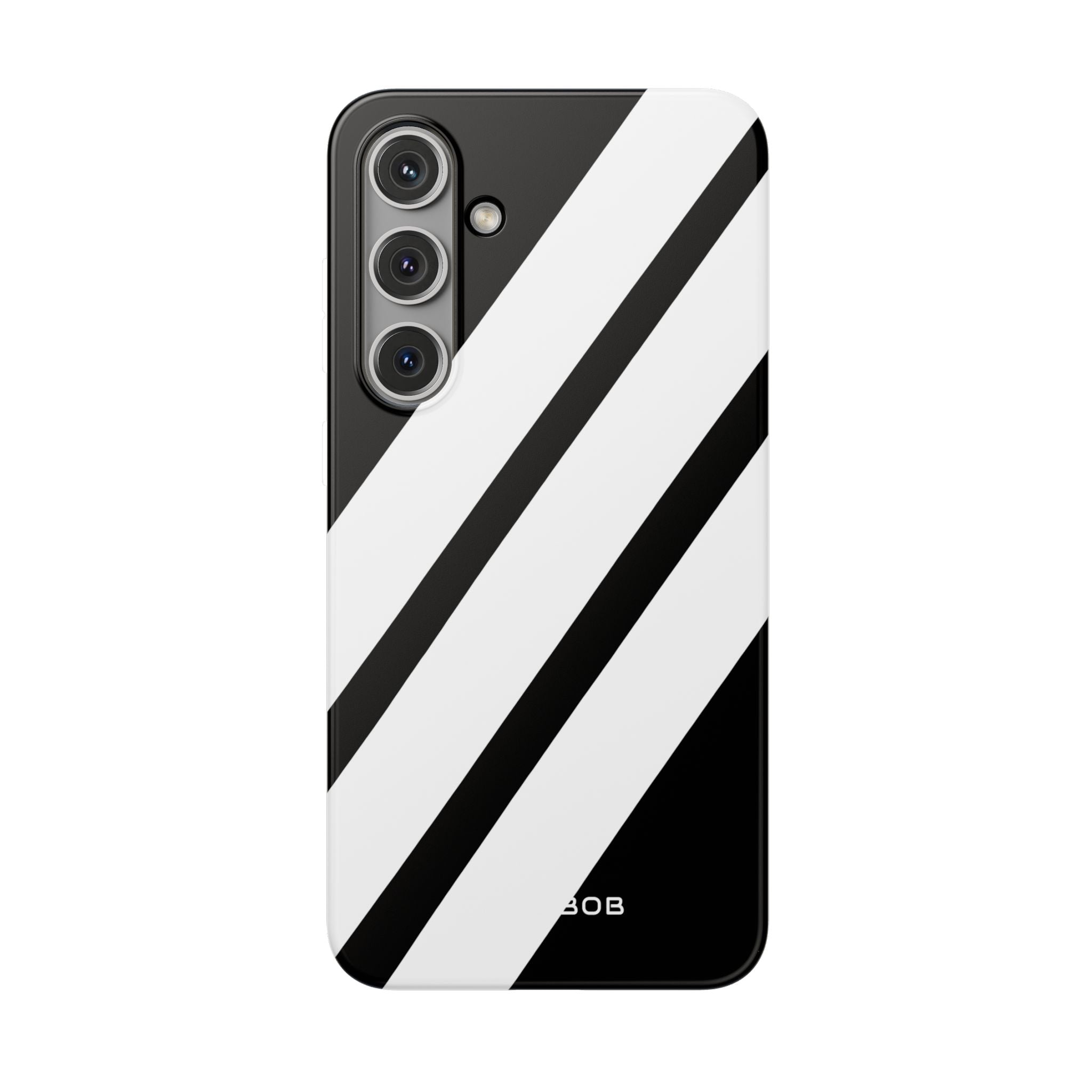 Diagonal Bands Noir Samsung S24 Plus Case - Soft