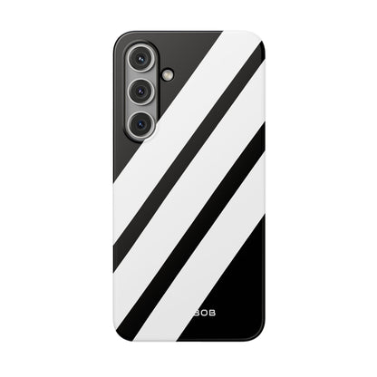 Diagonal Bands Noir Samsung S24 Plus Case - Soft