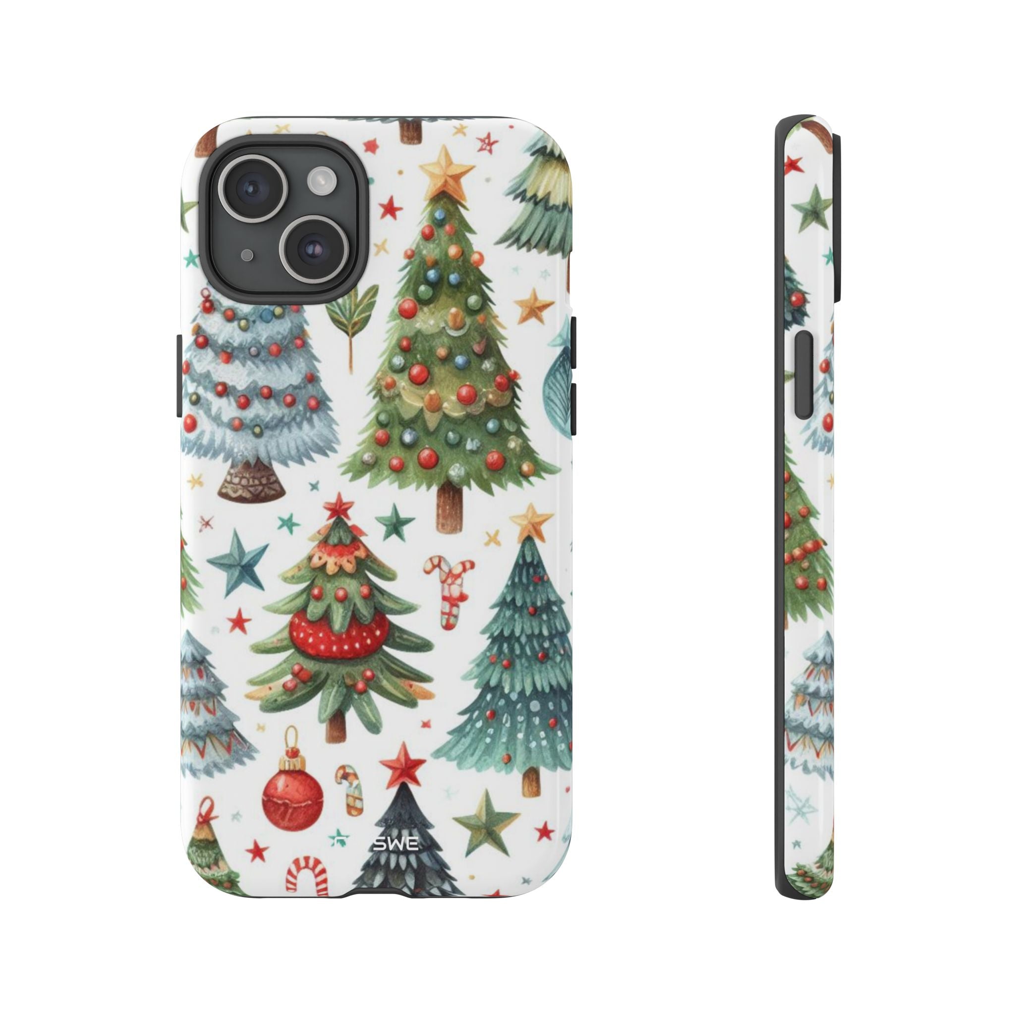 Whimsical Trees Sparkle - iPhone Case