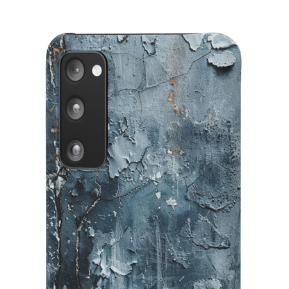 Weathered Blue Tapestry with Cracked Layers Samsung S20 - Slim Phone Case