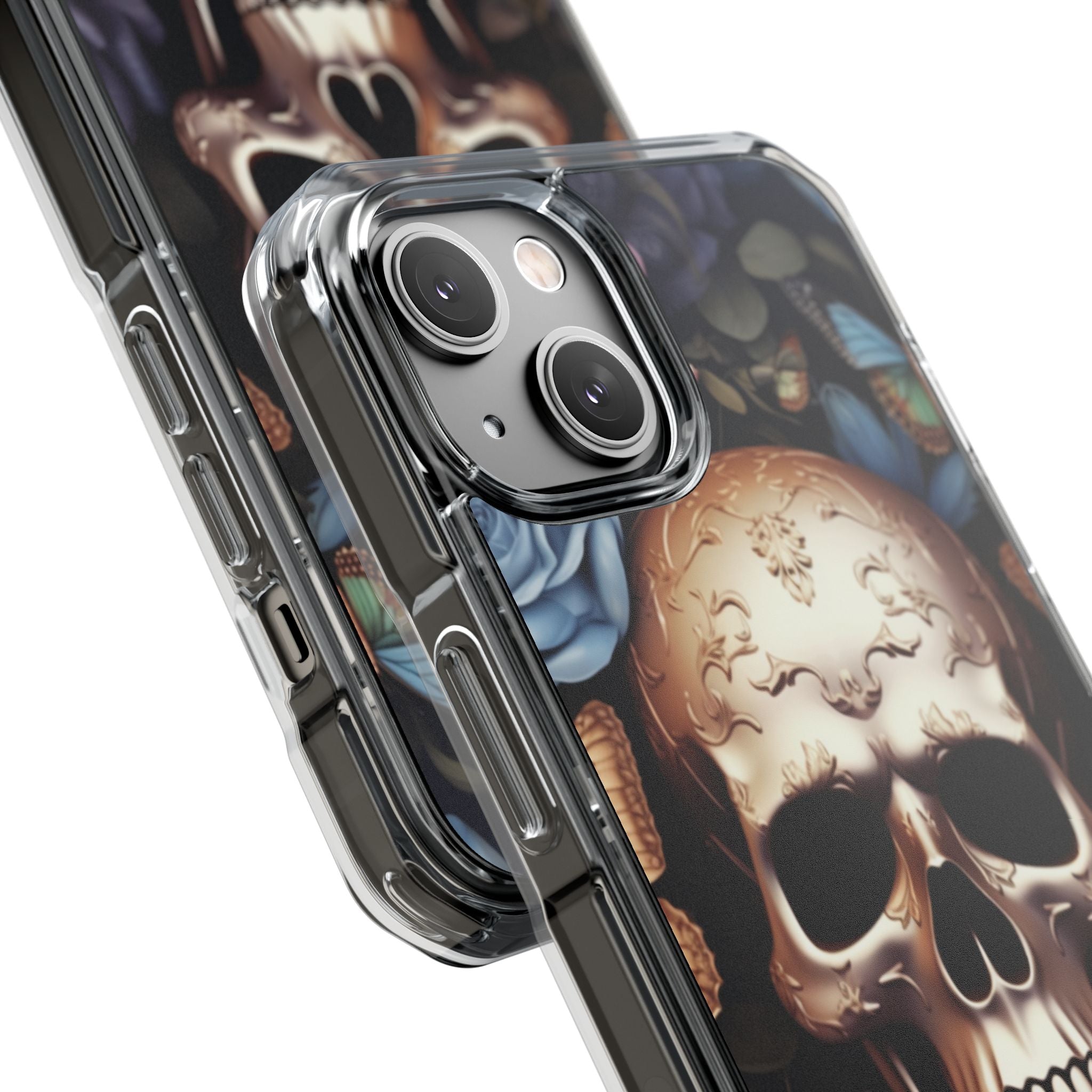 Skull Among Blossoms iPhone Case - Impact